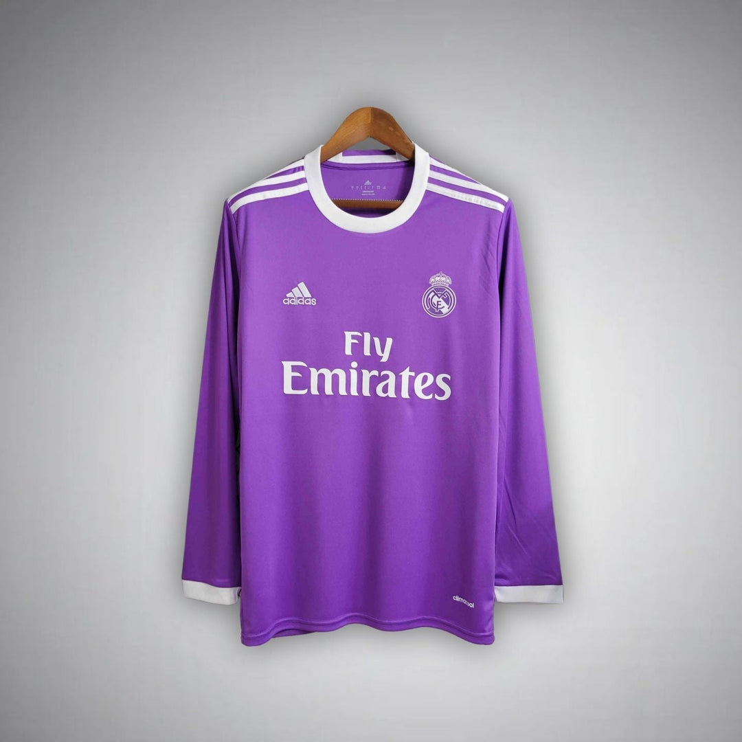 Real Madrid 16/17 Retro Away Long Sleeve Shirt