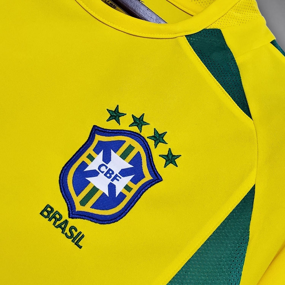 Brazil 2002 Retro Home Shirt