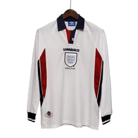 England 1998 Long Sleeves Retro Home Shirt World Cup Beckham