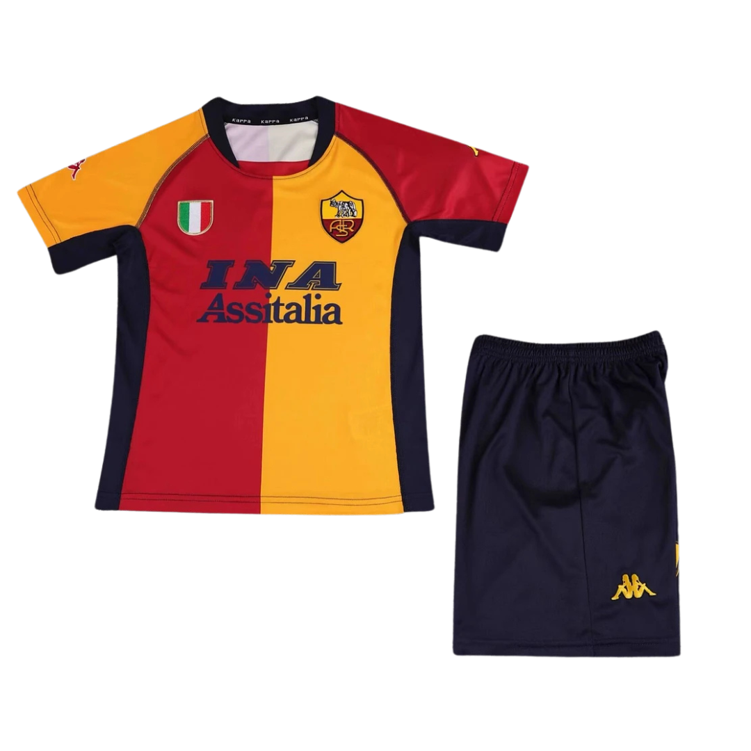2000-01 AS Roma Home Kids Jersey