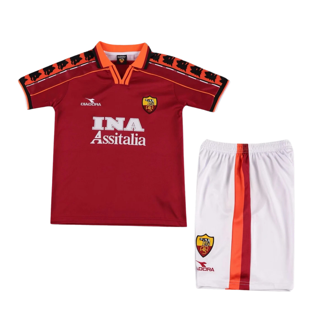 1998-99 AS Roma Home Kids Jersey