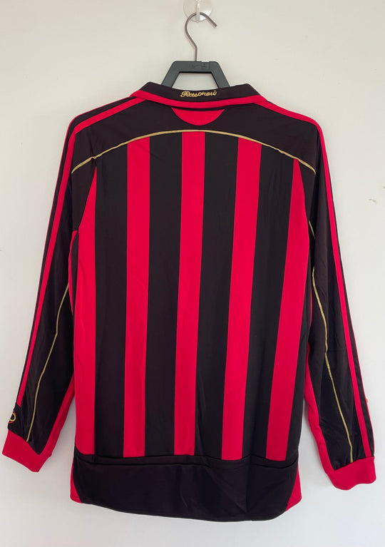 2007-08 AC Milan Home Jersey - Long Sleeve