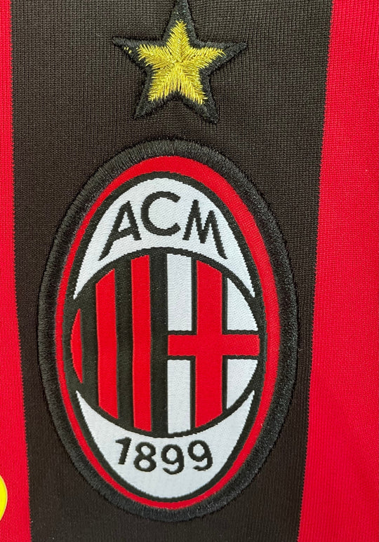 2007-08 AC Milan Home Jersey - Long Sleeve