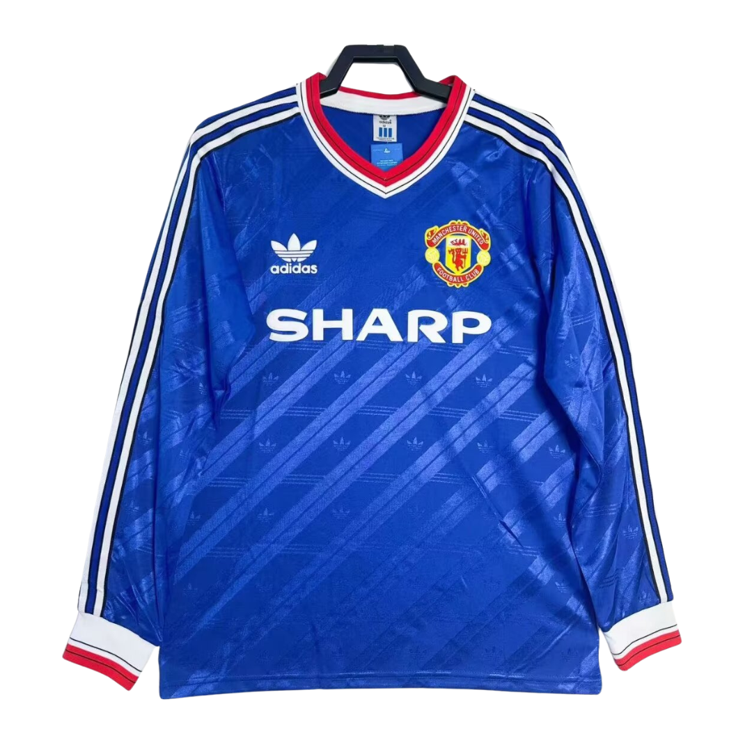 Manchester United 1986/88 Retro Away Shirt - Long Sleeve