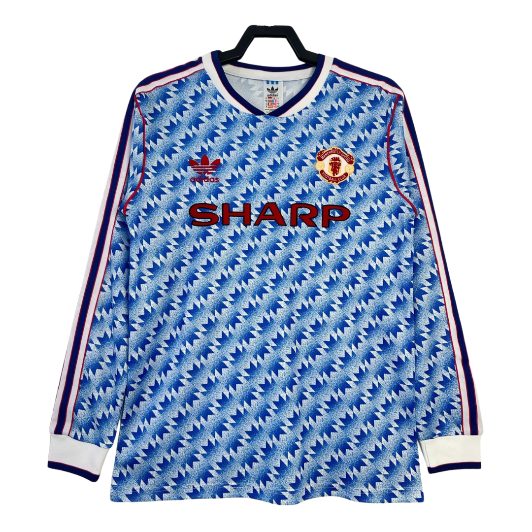 Manchester United 1990/92 Retro Away Shirt - Long Sleeve