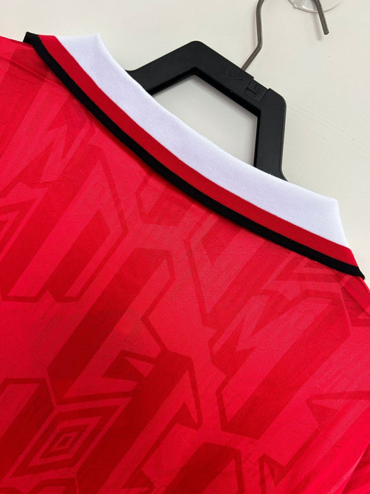 Manchester United 1992/94 Retro Home Shirt - Long Sleeve