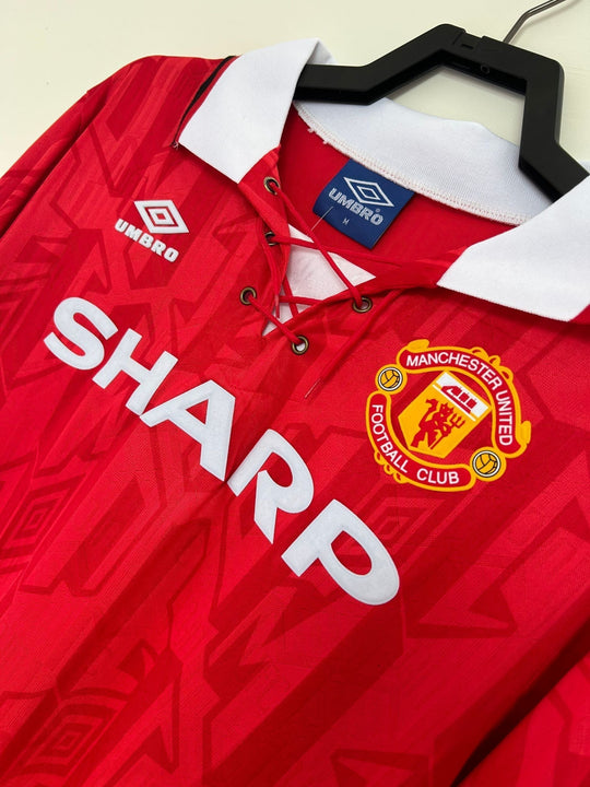 Manchester United 1992/94 Retro Home Shirt - Long Sleeve