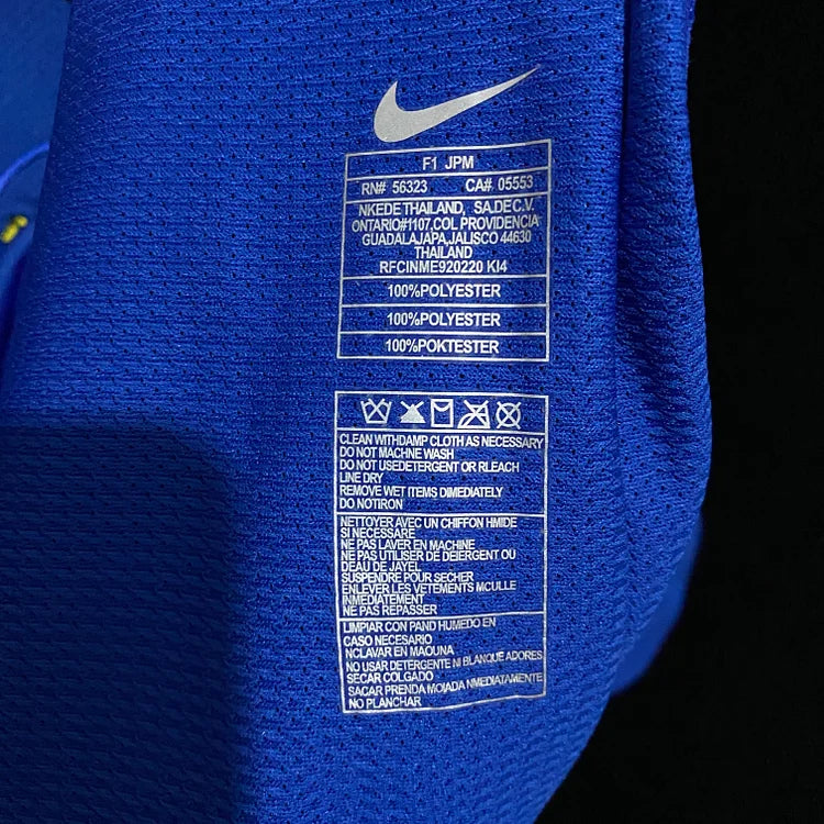 Manchester United 2007/08 Retro Long Sleeve Away Shirt - Blue